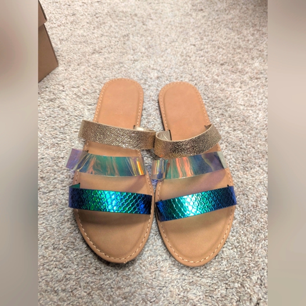 Sunny feet Mermaid slides size 8